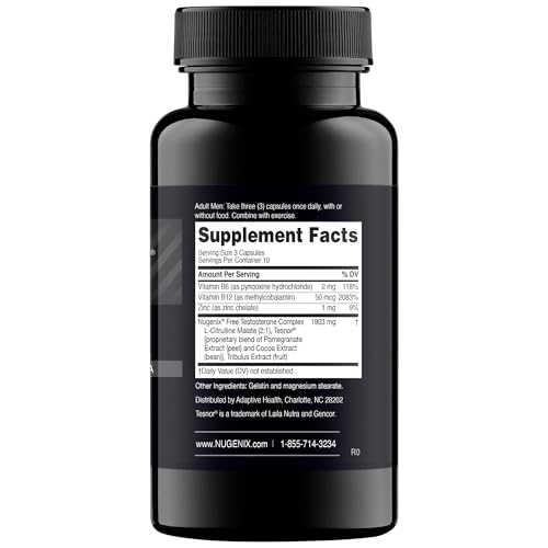 Nugenix T Boost - Free Testosterone Booster Supplement for Men, 30 Count - Thumbnail 2