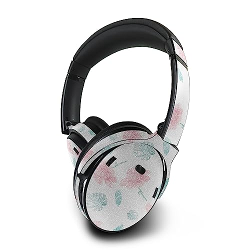 Image of MightySkins Glossy Glitter Skin Compatible with Bose QuietComfort 45 Headphones Paper Flowers | Protective, Durable High-Gloss Glitter Finish | Easy to Apply | Made in The USA