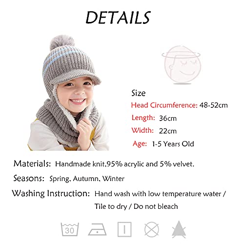Bonnet d'hiver pour Femme - Cherry red - Doux et Chaud - Tricoté