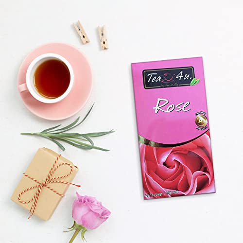Tea4U Flavored Black Teabags - Original Ceylon Tea (Rose) #TOP1