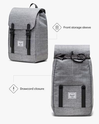 Image of Herschel Retreat Mini Backpack, Raven Crosshatch (Limited Edition), Mini - 10L