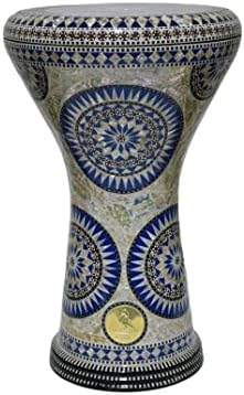 17 inches Drum Darbuka tabla doumbek mother of pearl Gawharet El Fan musical instrument Egyptian handmade (Blue Nile)