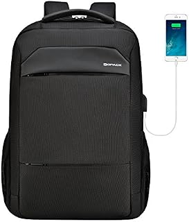 kopack Slim Laptop Backpack USB Port Waterproof Zipper Computer Backpack for Business College