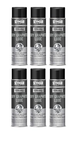 Image of Tool-Crib Dry Graphite Lubricant, 14 oz Aerosol – 6-Pack – Industrial-Grade Dry Lube for Metal, Hinges & Locks – Part Number 620-1506