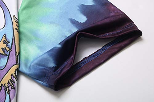 Camiseta masculina de manga curta com estampa digital 3D da Red Plume para corrida, yoga, academia,