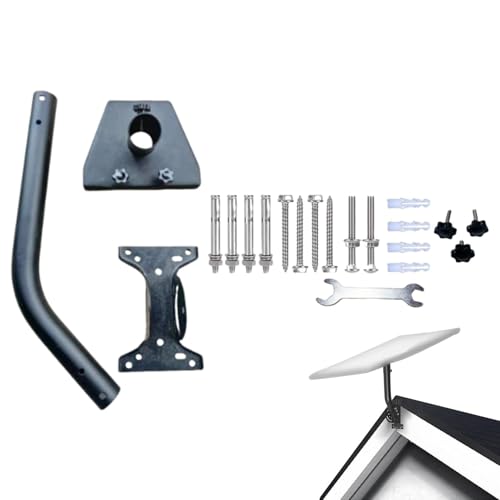 Bracket de montaje en polo, al aire libre Antenna Mount, Roof Antenna Bracket, TV Antenna Mount Bracket, Pole Mount Antenna Holder, Work Area Antenna Mount, Antenna Bracket for Outdoor Use