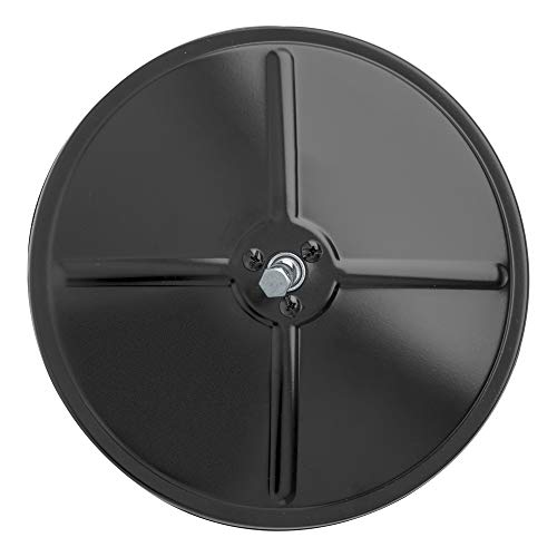 Retrac 610711 8-Inch Black Steel Center-Mount Convex Mirror Head, Universal Driver Or Passenger Side #TOP2