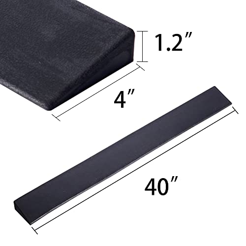 Yyds 1.2" Rise Threshold Ramp,Solid Rubber Wheelchair Ramp,Threshold Ramps For Doorways,Textured Surface,Non-Slip,Entry Ramp For Threshold And Bathroom (High 1.2”) #TOP4
