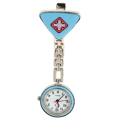 CONGARTENO 1 Pc Reloj de Bolsillo Ligero Watches Azul señoras Brillante retráctil enfermería Chicas Enfermeras Relojes Reloj Decorativo Reloj de Cuarzo Reloj portátil Enfermera Fob Reloj Blue
