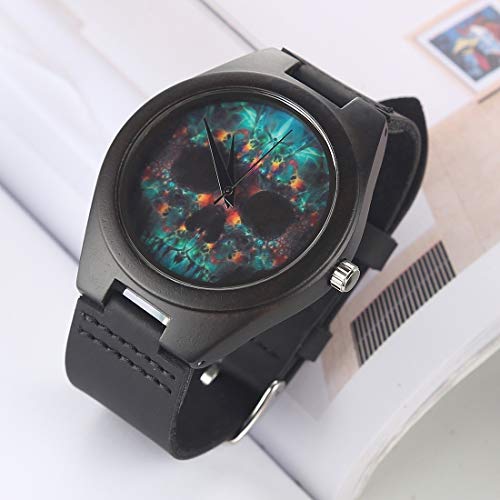 Montre en bois homme LULI Design le cadeau idéal avec son bracelet en cuir
