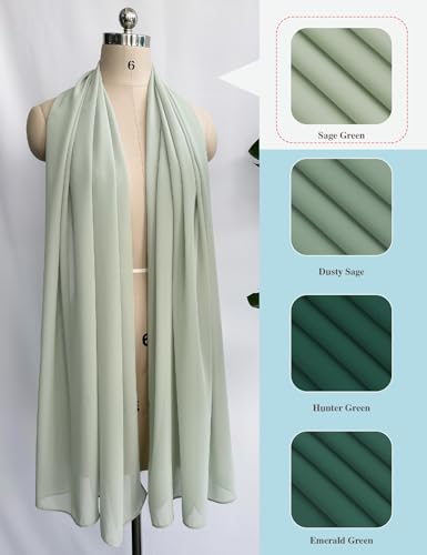 BEAUTELICATE Chiffon Schal Stola Damen Festlich Elegante Tücher Schultertuch Stola für Abendkleider Braut Festlich Sommer Hochzeits