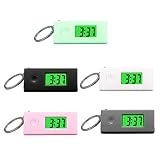 Reloj llavero con luz de fondo digital: diseño de llavero, fácil de llevar, también se puede colgar en un cinturón o mochila, reloj llavero