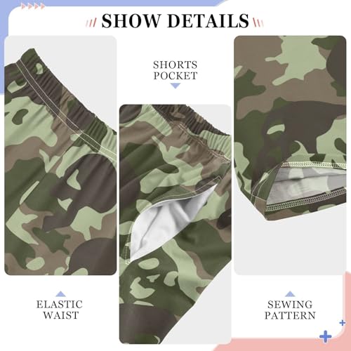 ZZXXB Camouflage Skull Boys Long Pants Soft Trousers Elastic Waist Kids Lounge Bottoms with Pockets S-XL4