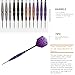SHOT TAKER CO. EST. 2017 Darts Metal Tip Set - Steel Tip Darts Darts Set Professional Metal Darts 12 pcs 21 Grams Pro Dart Set with Rings Nylon Aluminum Shafts 24 Flights Darts Tool (Purple-10465)