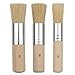 COCODE Wooden Stencil Brush (Set of 3), Natural Bristle Brushes Perfect for Acrylic Painting, Oil Painting, Watercolor Painting, Stencil Project, Card Making and DIY Art Crafts