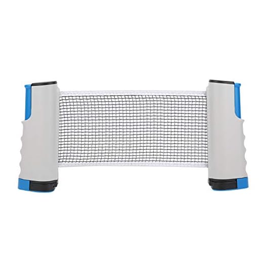 Conjunto de rede de tênis de mesa, retrátil e portátil, perfeito para mesa de pingue-pong, mesa de escritório ou mesa de jantar (cinza bule)
