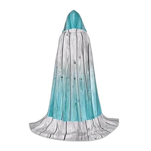 PHAYAH Poncho con capucha con patrón de fondo de paneles de madera, unisex, para Navidad, cosplay, Halloween, fiesta de disfraces, mascarada, talla L