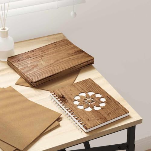 Nqyjm Lot de 150 lattes décoratives en bois vieilli - 21 x 30 x 0,27 cm - Matériau en bois - Pour de nombreuses activités intérieures