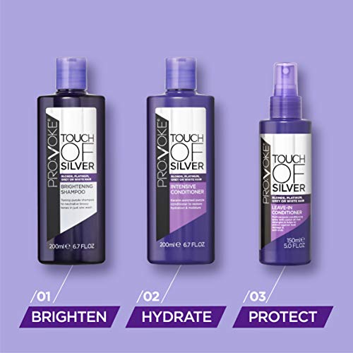 PROVOKE Touch Of Silver Leave-in Conditioner 150 ml, Protects Against Heat Damage and Split Ends - Image 4