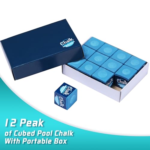 Pool Chalk 12-Pack - Professional Billiard Cue Chalk | Prevents Miscues & Enhances Grip for Precision | Long-Lasting for Home, Bar, and Tournament Play - Thumbnail 5