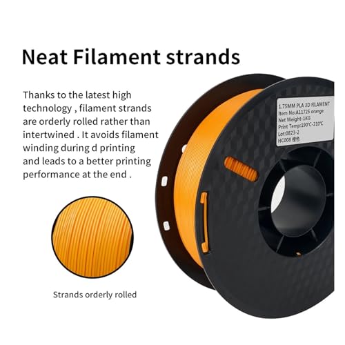 Filamento 3D 1KG 1.75mm PLA Amarillo para impresoras - Fernando Cortés