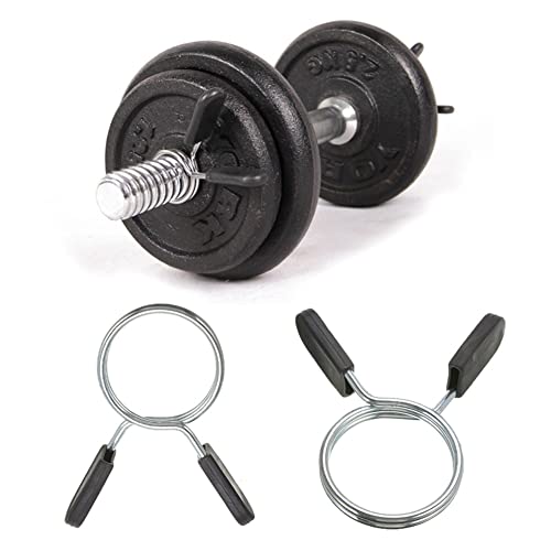 EastyGold Barbell Clips Olympic Barbell Clamps Collars 2 Inches Weight Bars Lock Dumbbell Spring Clips Circlip Fitness Weightlifting Buckle for Strength Training Gym Accessory - Thumbnail 7