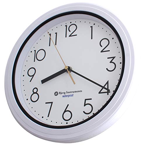 Bjerg Instruments Sealed Waterproof Dust Proof Wall Clock For Kitchen, Bathroom, Pool, Shower, Outdoors #TOP3