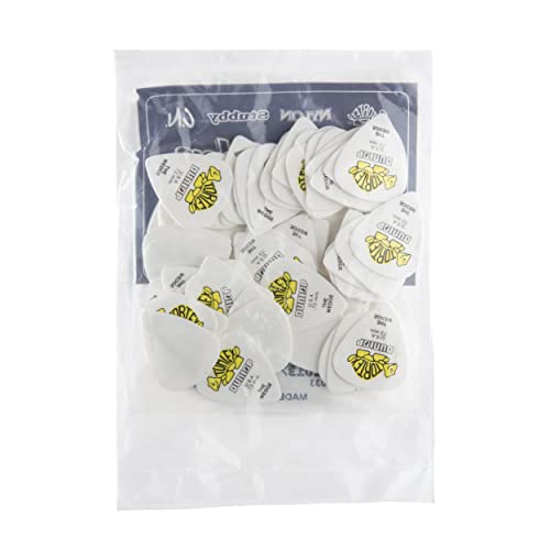 Jim Dunlop 424R.73 Tortex Wedge, White/Yellow.73mm, 72/Bag by Jim Dunlop - Image 5