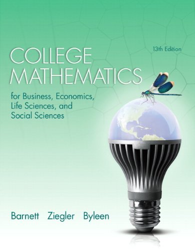 College Mathematics for Business Economics, Life Sciences and Social Sciences Plus NEW MyLab Math with Pearson eText -- Access Card Package (Barnett, ... Byleen, Finite Math & Applied Calculus Ser)