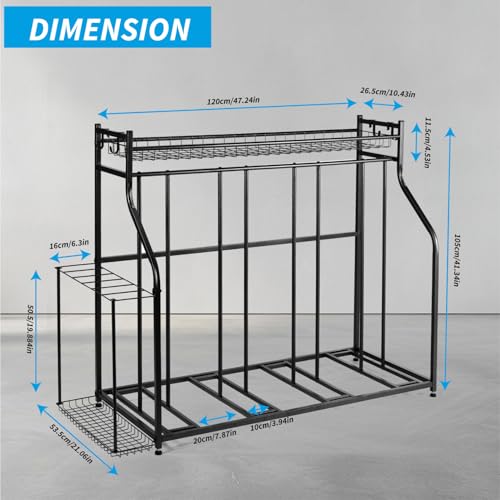 Sinoer 4-Fahrradständer, Garage Fahrradständer Boden, Fahrradabstellraum, Fahrradständer Wohnungsnutzung für Mountain, Hybrid, Kinderfahrräder, Indoor Outdoor Bike