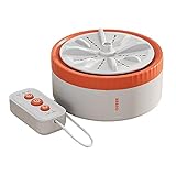 Wilitto Portable Washing Machine, Mini Washing Machine, Turbine Washing Machine USB Powered, Portable Turbo Washer 3 Timing Modes for Underwear or Small Items for Travel, Business Trip Orange