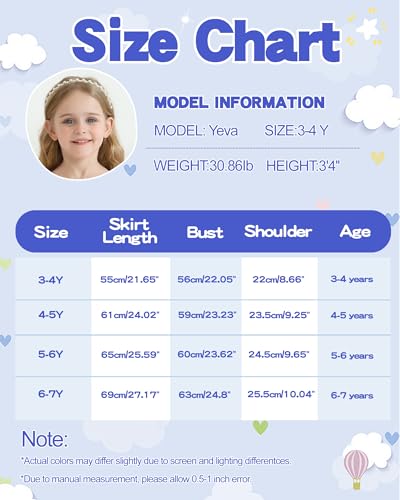 Robe en tulle pour fille décontractée et chic de 3 à 8 ans - 7