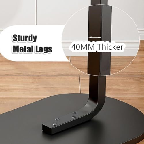 Mesa auxiliar en forma de C de madera y metal pequeña para el sofá modelo D 6