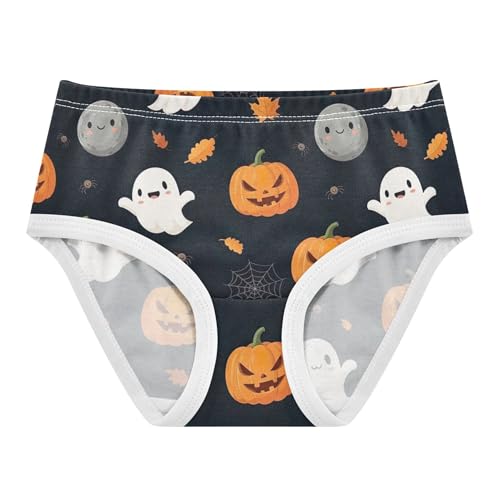 Cute Ghosts Pumpkins Halloween Toddler Underwear Floral 2t Cotton Girl Panties Cute Animals Undies Kids Briefs