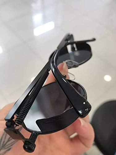 ÓCULOS RETRO PUNK REDONDO METAL UV SOL PRETO J6144