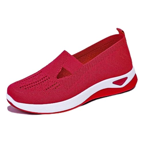 Slip On Shoes Women Comfortable Casual Women's Slip On Walking Running Shoes Tennis Non-Slip Comfortable Workout Gym Breathable Lightweight Fashion Sneakers