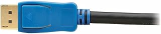 Tripp Lite by Eaton P580-006-8K6 DisplayPort 1.4 Cable 6 ft, 8K 60Hz/4K 144Hz, HBR3 HDR HDCP 2.2, Gold Plated DP Male-Male for Monitor PC, Cloud Care Pre-Configured Bundle Eligible (1 Pack)