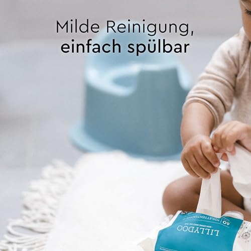 LILLYDOO Feuchte Toilettentücher, 60 Stück – Ansicht 2