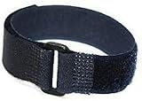 18mm Nylon Hook And Loop Blue 1pcs Slip Thru Zip Tie Sport Wrap Watch Band 9 inches Long Adjustable