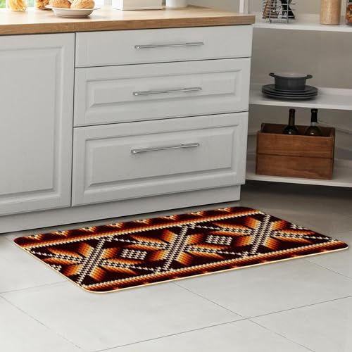 Tapete de cocina de 2 piezas rojo y absorbente para el hogar 7
