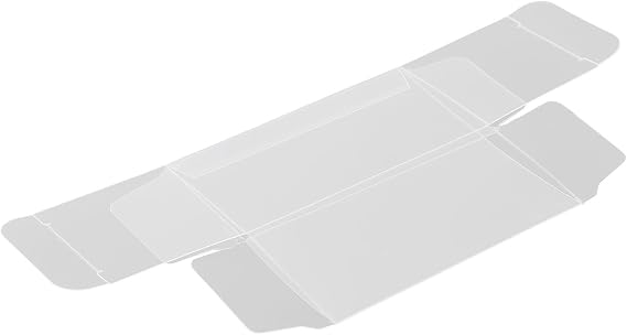 Yhenlovtt Transparent PVC Diecast Car Protector Case 1:64 Scale Display Box for Hot Wheels/Matchbox/Tomica Premium/Limited Vintage, 41x43x82mm(20pcs)