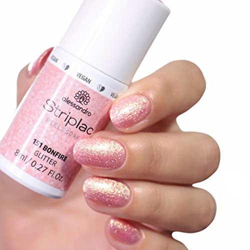 alessandro Striplac Peel or Soak -VEGAN- BONFIRE - LED-Nagellack in Rosa - Für perfekte Nägel in 15 Minuten, 8 ml – vue 2