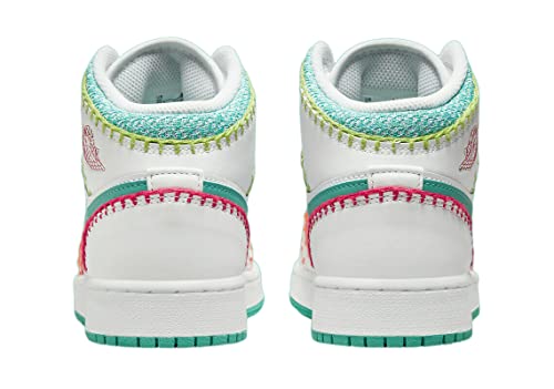 Jordan Youth 1 Mid Gs Dm6218 100 Multi Knit - Size 7Y #TOP4
