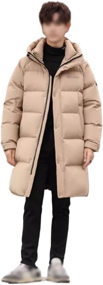 Hooded Warm Jacket Down Male Long Cotton Clothing Fashion Winter Thickening