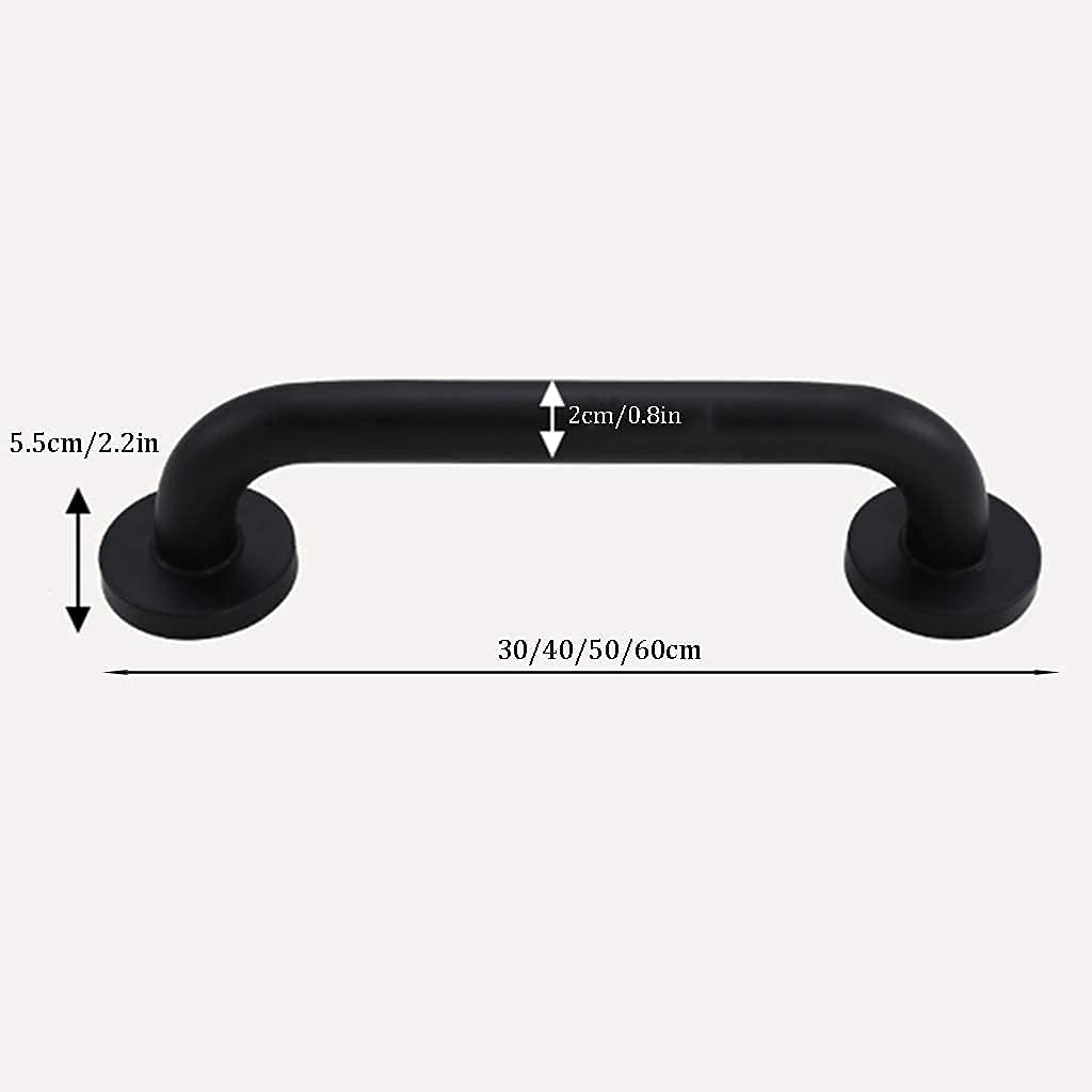 Uchwyty łazienkowe dla seniorów, poręcz bez barier ze stali nierdzewnej, dla osób starszych, uchwyt pomocniczy dla seniorów do toalety, 30 cm, 30 cm (60 cm, 60 cm)