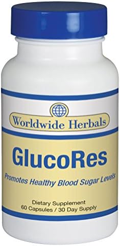 GlucoRes All-Natural Dietary Supplement Supports Healthy Blood Sugar Levels and addresses Blood Sugar Spikes. Promotes More Energy, Vibrant Health and Vigor. 30 Day Supply.