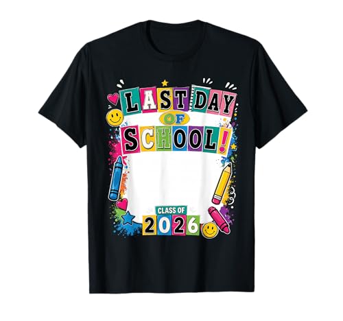 Student Signature Bruh It's My Last Day of School Sign My T-Shirt