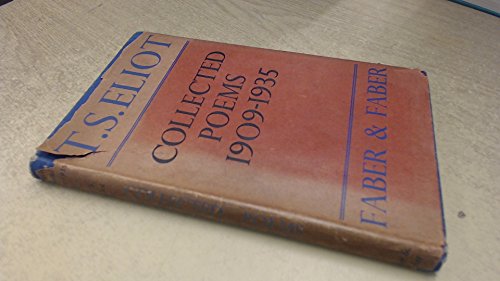Collected poems 1909-1935 B0049GLJJ2 Book Cover