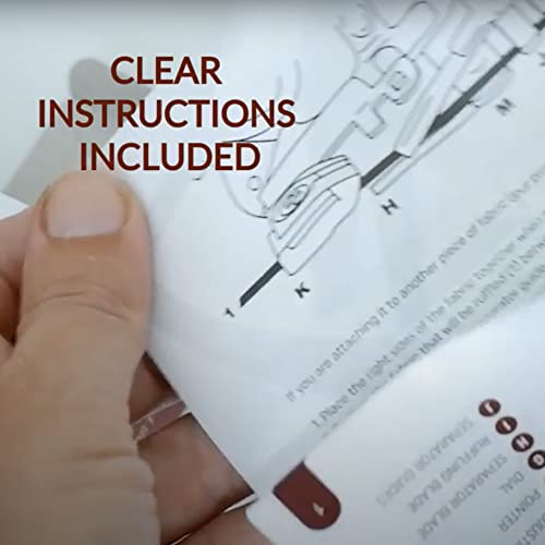 image for Madam Sew Ruffler Presser Foot | Universal Attachment for Sewing Machi