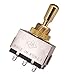 JD.Moon Metal Electric Guitar 3 Way Box Toggle Switch For Les Paul With Brass Tip (Gold)